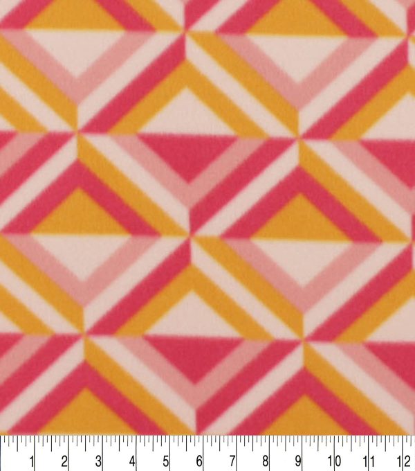 Retro Diamonds Blizzard Fleece Fabric - Image 3