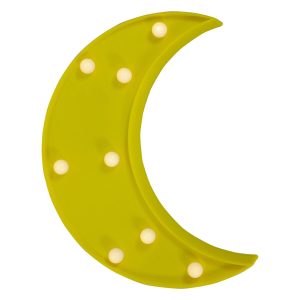 Northlight 9.5 LED Lighted Yellow Crescent Moon Marquee Wall Sign