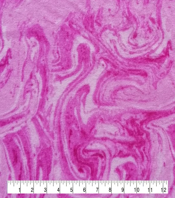 Marble Anti Pill Plush Fleece Fabric - Image 2
