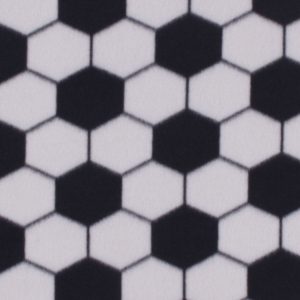 Soccer Ball Allover Blizzard Fleece Fabric