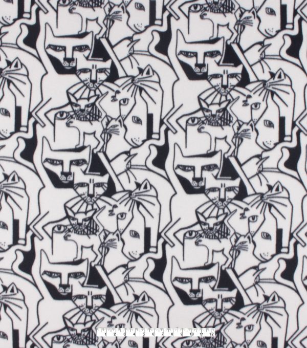 Mod Cat Blizzard Fleece Fabric - Image 4