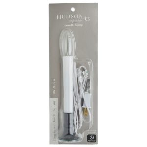 12 Silver Flameless Plug In Taper Candle With Sensor by Hudson 43