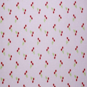 Cherries on Light Pink Quilt Cotton Fabric by Quilter s Showcase
