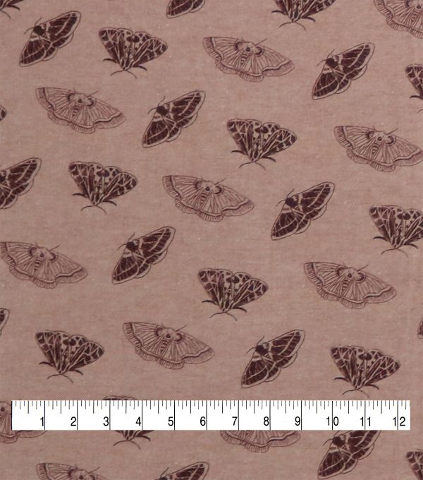 Tonal Moths Super Snuggle Flannel Fabric - Image 3