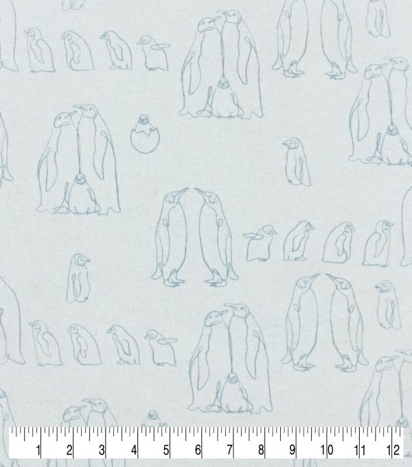Penguins Super Snuggle Flannel Fabric - Image 3