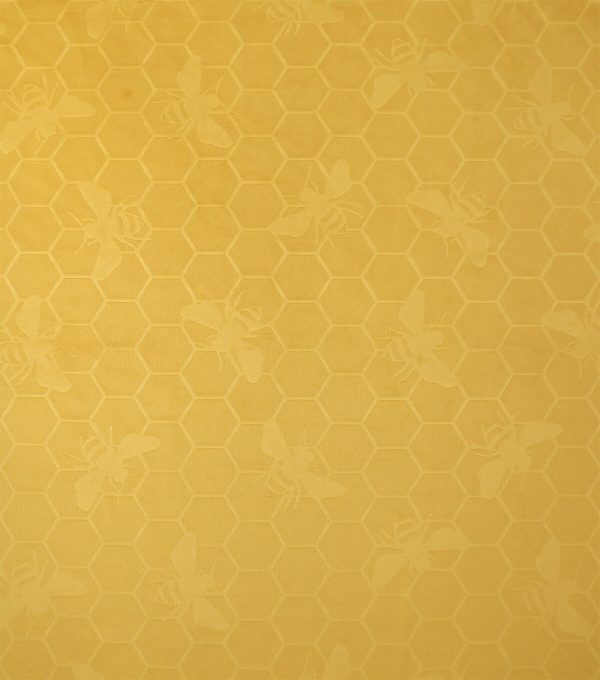 Soft   Minky Bee Embossed Fleece Fabric