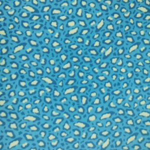 Blue   Yellow Cheetah Skin Anti Pill Fleece Fabric