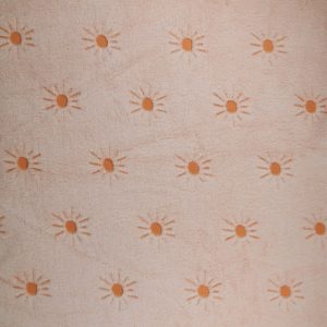 Sew Lush Sun Orange Embossed Fleece Fabric