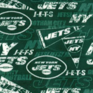 Fabric Traditions New York Jets Fleece Fabric Retro