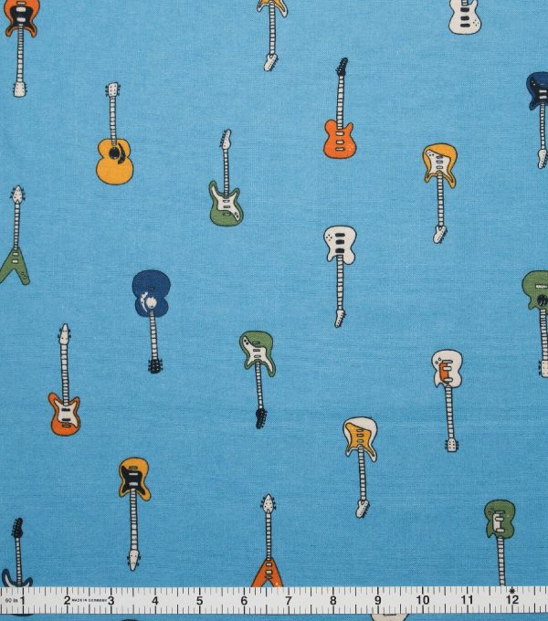 POP! Guitar Super Snuggle Flannel Fabric