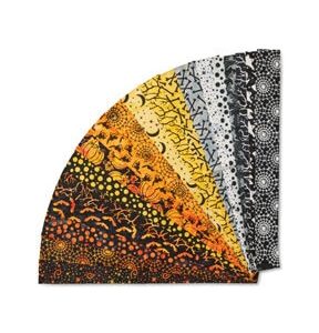 2.5 Frightful Delight Batik Cotton Fabric Strip 40pc