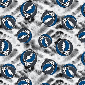 Grateful Dead Muted Skull Fleece Fabric