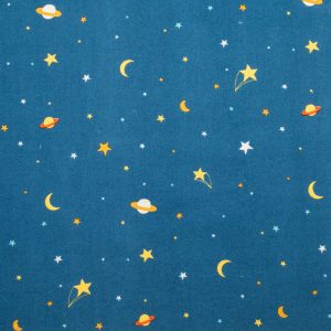 POP! Super Snuggle Planets   Stars Flannel Fabric