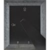 8 x 10 Distressed Black Wood Tabletop Picture Frame