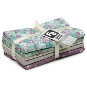 18 x 21 Floral Cotton Fabric Quarters 5ct by Keepsake Calico
