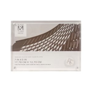 7 x 5 Acrylic Block Tabletop Picture Frame by Place   Time