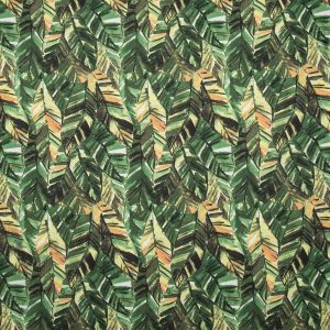Green Watercolor Palm Leaves Quilt Cotton Fabric by Keepsake Calico