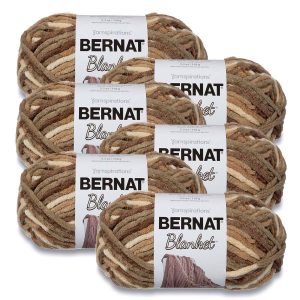 Bernat Blanket 108yds Super Bulky Polyester Yarn 6 Bundle