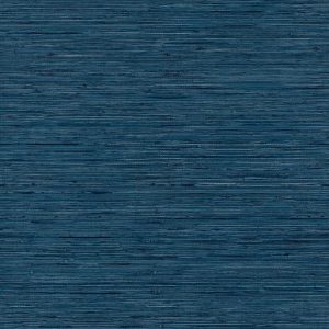 RoomMates Wallpaper Blue Grasscloth