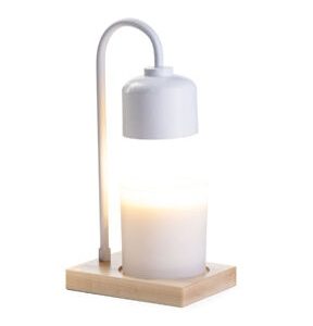 4 White Arched Candle Warmer Lamp