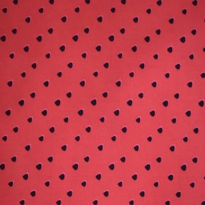 Watermelon Seeds on Red Quilt Cotton Fabric by Quilter s Showcase