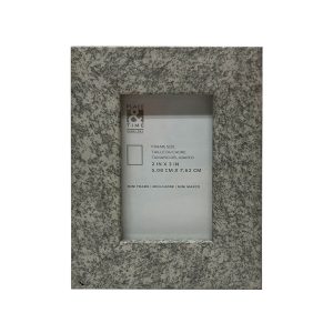 2 x 3 Gray Speckled Tabletop Picture Frame by Place   Time