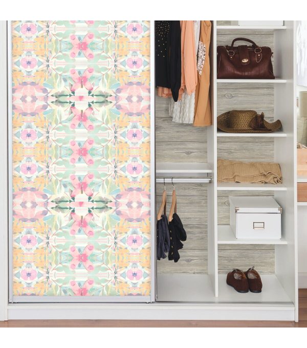 RoomMates Wallpaper Pink Synchronized Floral - Image 5