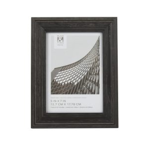 5 x 7 Rustic Gray Wood Tabletop Picture Frame by Place   Time