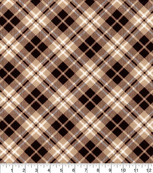 Diamond Plaid Super Snuggle Flannel Fabric - Image 3