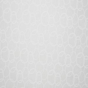 White Linked Circles Quilt Cotton Fabric by Quilter s Showcase