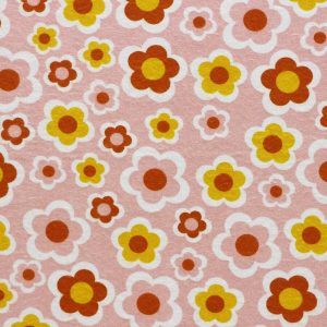 Super Snuggle POP! Pink Floral Flannel Fabric