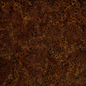 Dark Brown Dots Batik Cotton Fabric