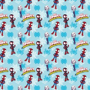 Spidey And Friends Cotton Fabric Hero