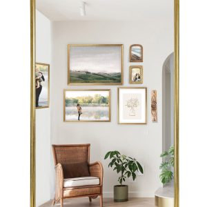 24 x 36 Traditional Brass Poster Frame by Place   Time