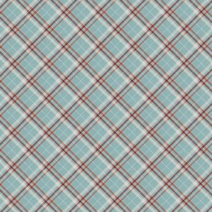 Fall Light Blue Plaid Bias Super Snuggle Flannel Fabric