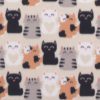 Heart Cats Blizzard Fleece Fabric