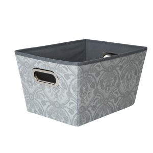 Laura Ashley 13 x 9 Almeida Grommet Storage Bin With Handles