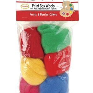 Paint Box Wools 2oz Primary Color Woving Roll 6ct
