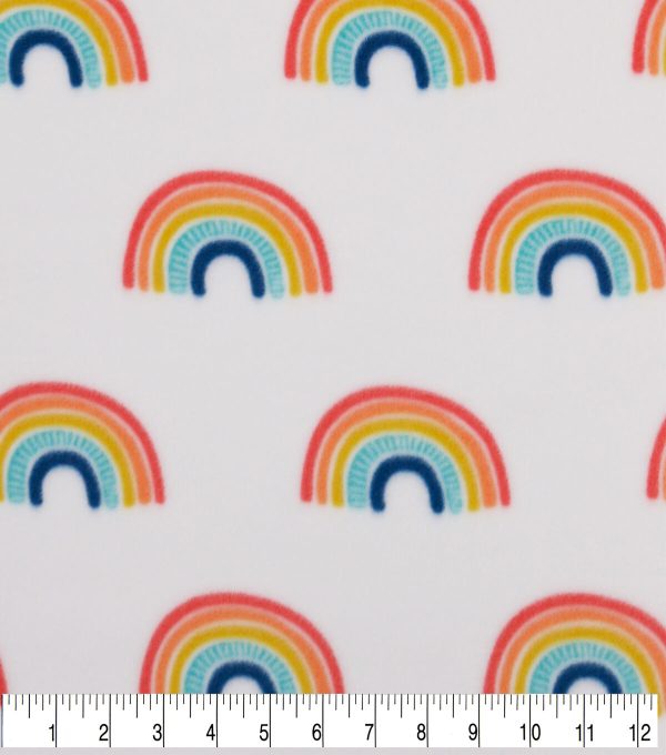POP! Rainbow Fashion Lightweight Fleece Fabric - Image 3