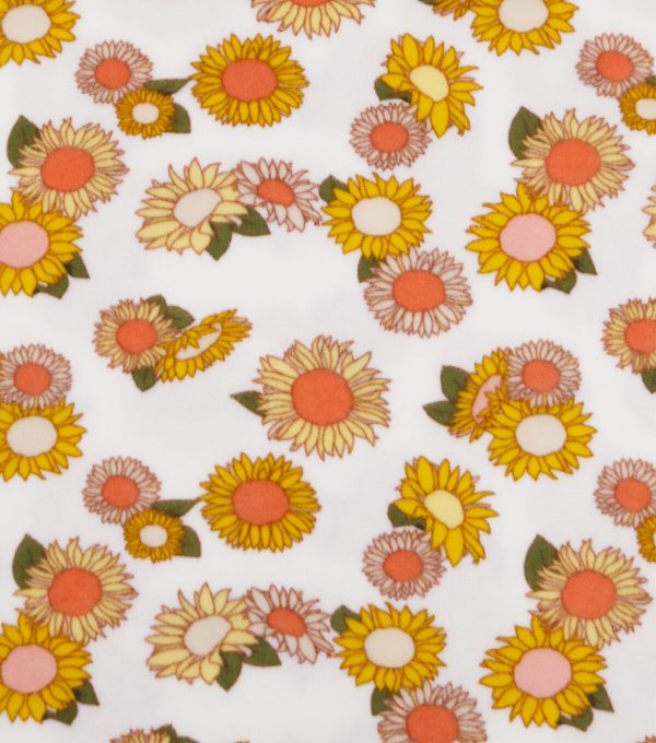 POP! Sunflowers Lightweight Fleece Fabric