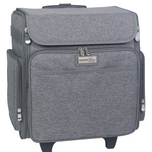 Everything Mary 15.5 Heather Gray Collapsible Rolling Craft Bag