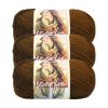 Lion Brand Scarfie 312yds Bulky Acrylic Yarn 3 Bundle