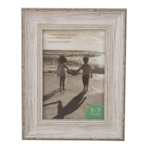 Northlight 5 x 7 White Vintage Wall   Tabletop Picture Frame - 1