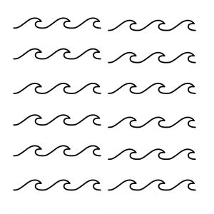 RoomMates Simplistic Waves Decals
