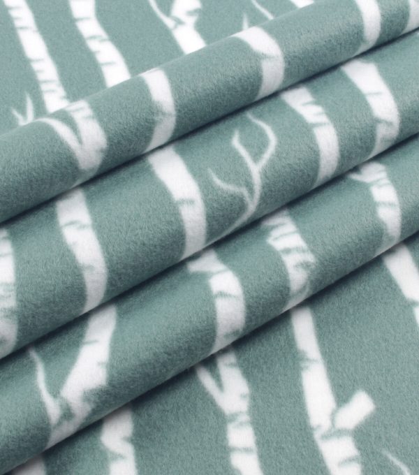 Birch Blizzard Prints Fleece Fabric - Image 2