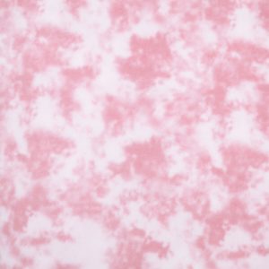 Light Pink   White Tie Dye Anti Pill Fleece Fabric
