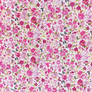 Pink Mini Scattered Floral Quilt Cotton Fabric by Keepsake Calico