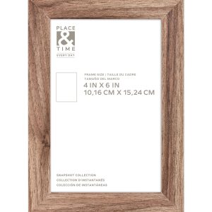 4 x 6 Snapshot Walnut Wall Frame by Place   Time