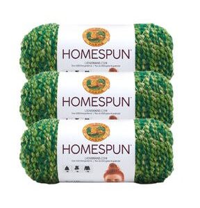 Lion Brand Homespun 185yds Bulky Acrylic Yarn 3 Bundle