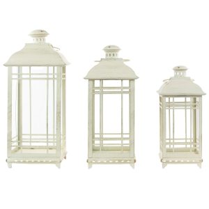 Northlight 19.5 Cream Candle Lanterns 3ct